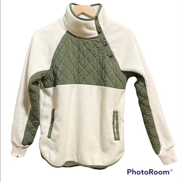 Abercrombie & Fitch Sweaters - Abercrombie Asymmetrical Snap-Up Fleece